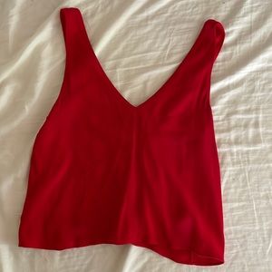 Red Wilfred Free sleeveless crop top, XS